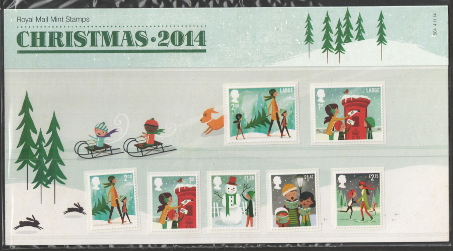 (image for) 2014 Christmas Royal Mail Presentation Pack 504 - Click Image to Close